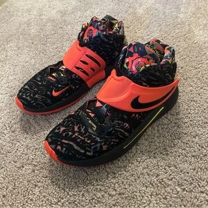 Nike KD 14 KY-D Dream Black And Crimson Basketball Shoes Size 11.5